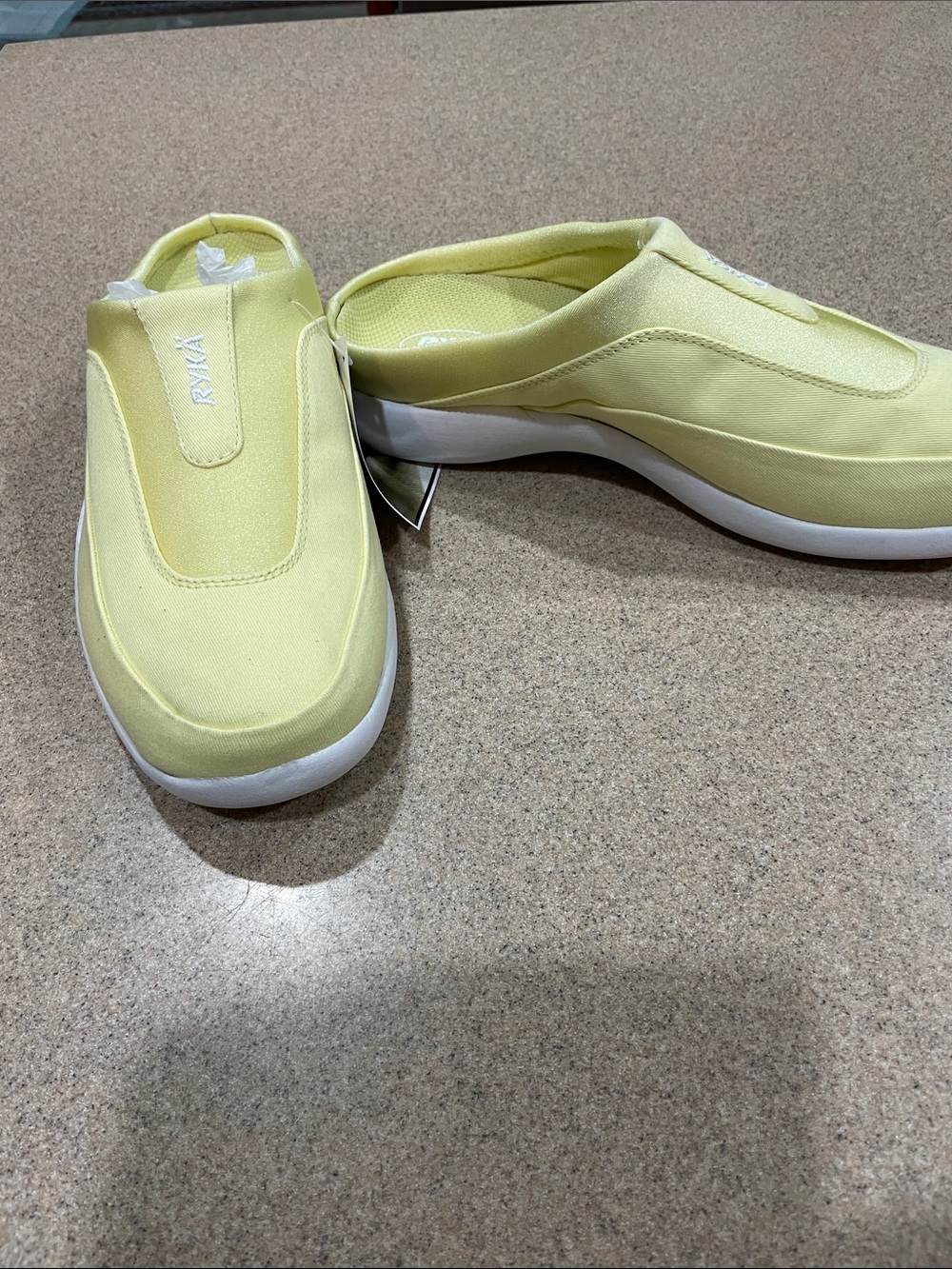 Ryka Yellow Slip-On Women's Mules with White Sole size 10 New